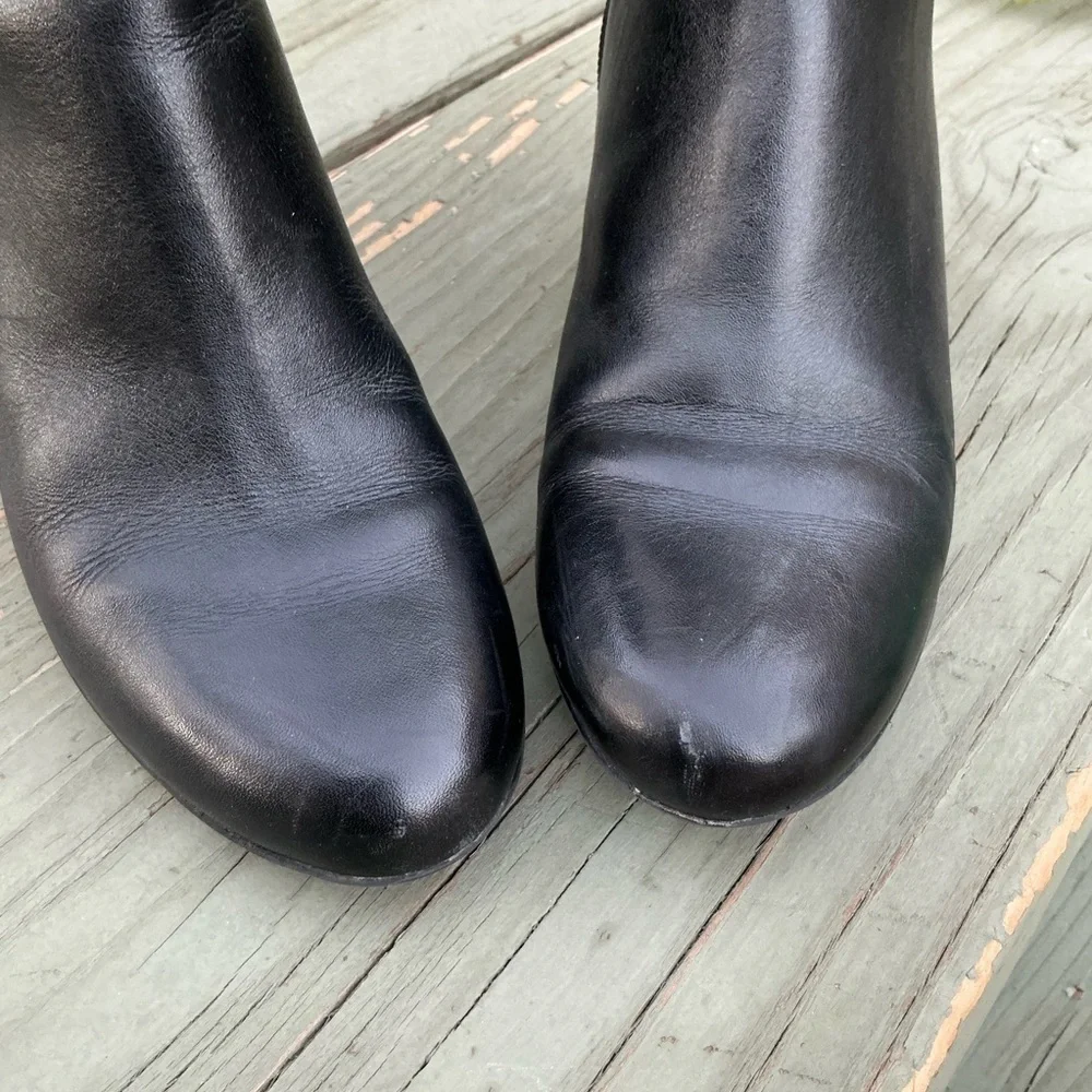 Clarks Lucette Jewel Dark Brown Leather Ankle Boots Women 8